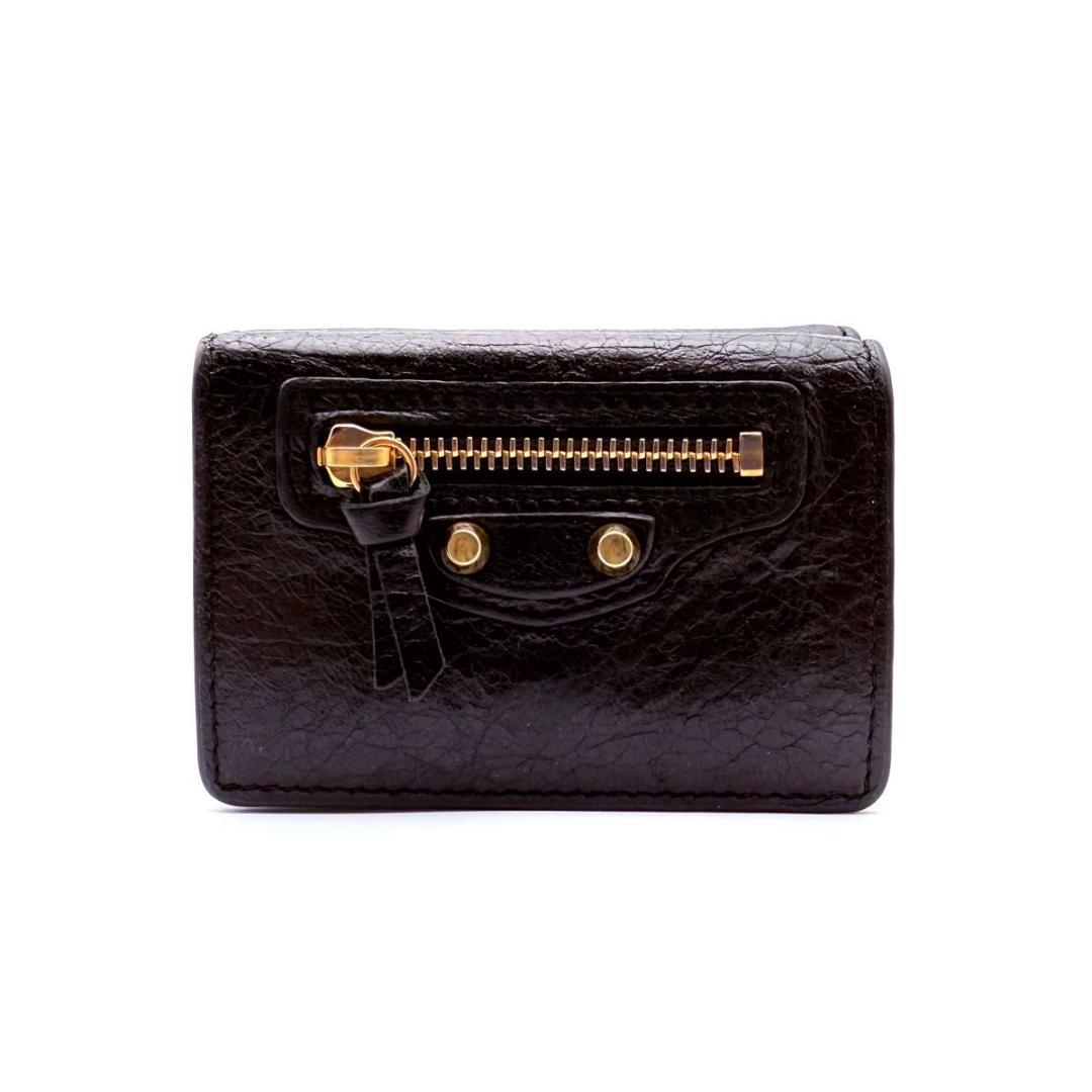 【美品】BALENCIAGA バレンシアガ　クラシックミニ　コンパクトウォレット