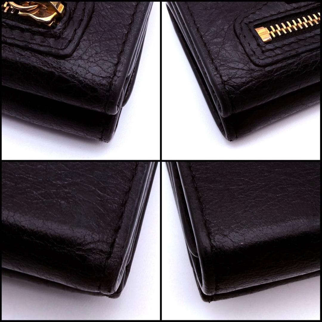 【美品】BALENCIAGA バレンシアガ　クラシックミニ　コンパクトウォレット