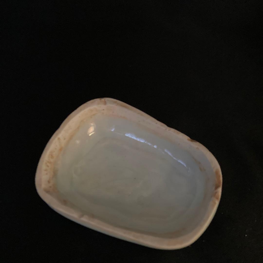 新年赤札セール❗️【ギャラリー三益】中国古美術　影青蘭花陽刻紋硯（宋時代）