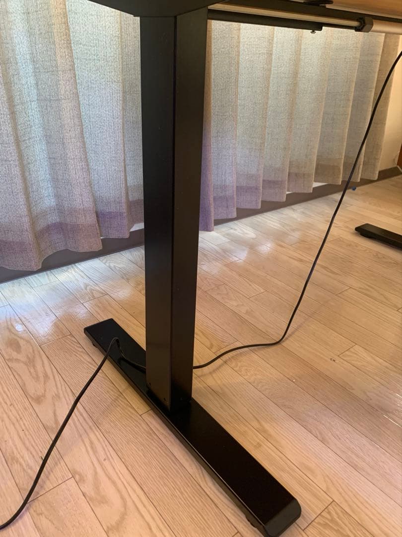 yyyyy　KANADEMONO無垢材ナチュラル天板 x スマート電動昇降