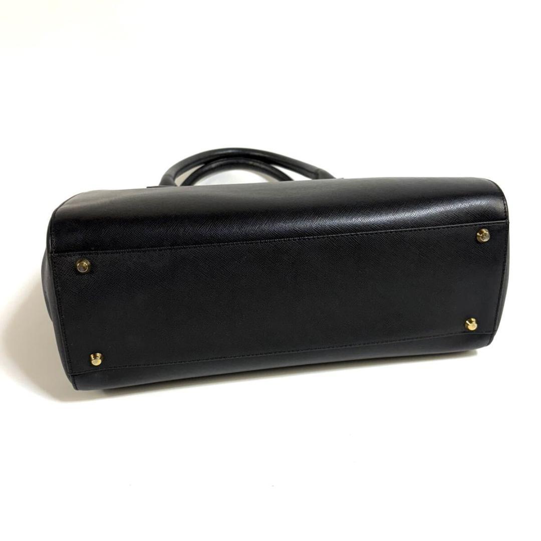 【美品】BURBERRY レザー ハンドバッグ ノバチェック ゴールド金具