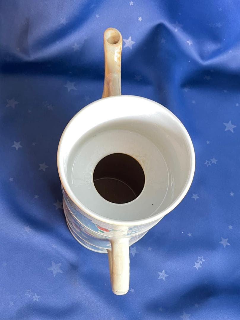 中国古玩 大清乾隆年製 鶏草花紋 茶器 水差し 置物 高さ約26.3cm 時代物