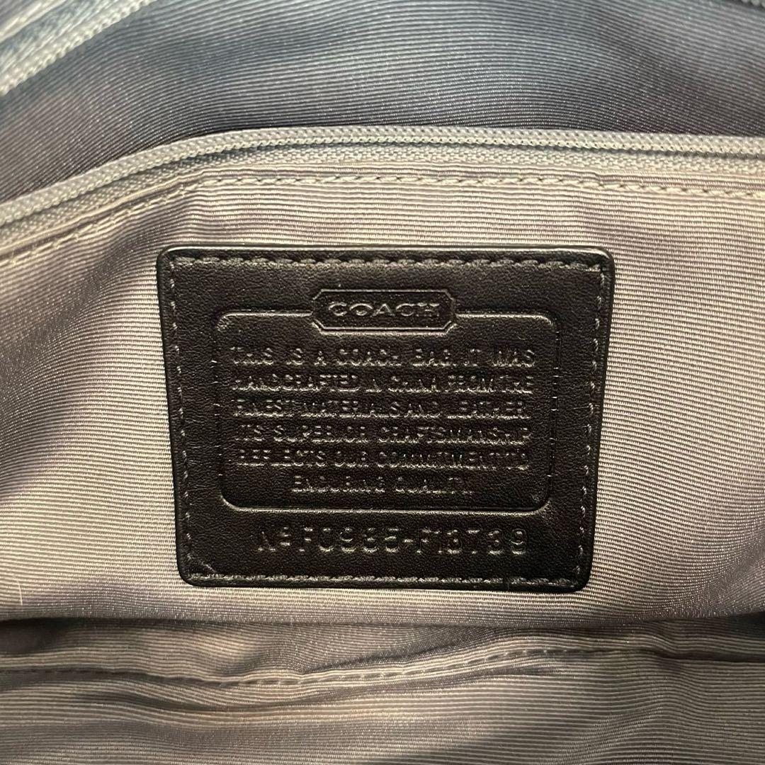 コーチ ワンショルダーバッグ シグネチャー キャンバス 2way 肩掛け 黒