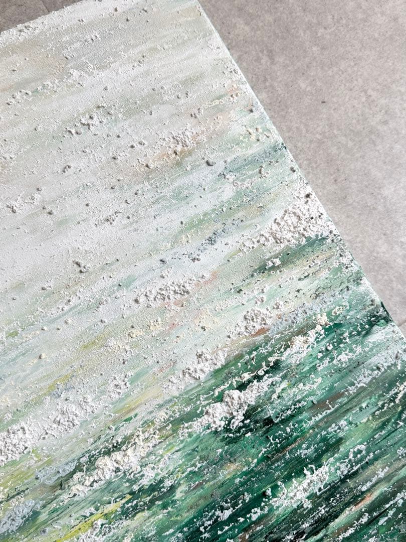 キグルミん様アクリル画テクスチャーアートno.106抽象画キャンバスアートパネル