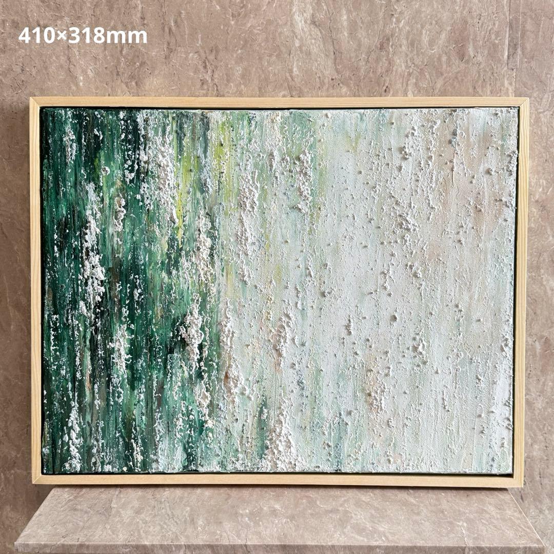 キグルミん様アクリル画テクスチャーアートno.106抽象画キャンバスアートパネル