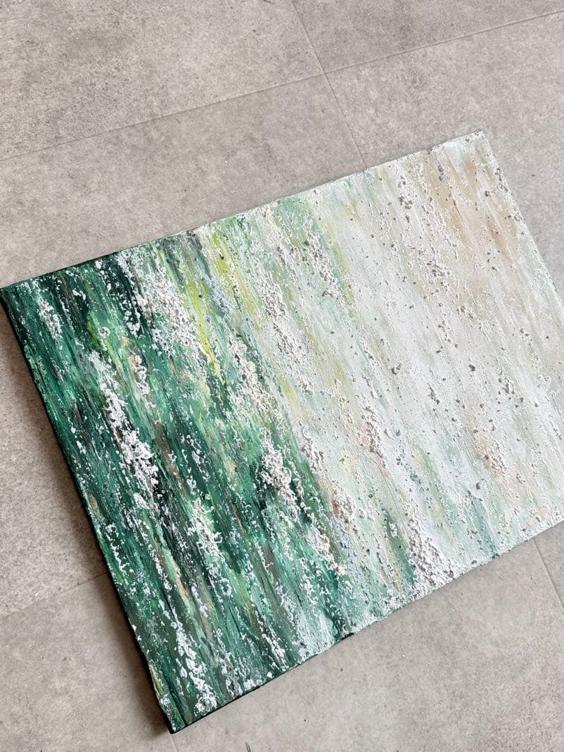 キグルミん様アクリル画テクスチャーアートno.106抽象画キャンバスアートパネル