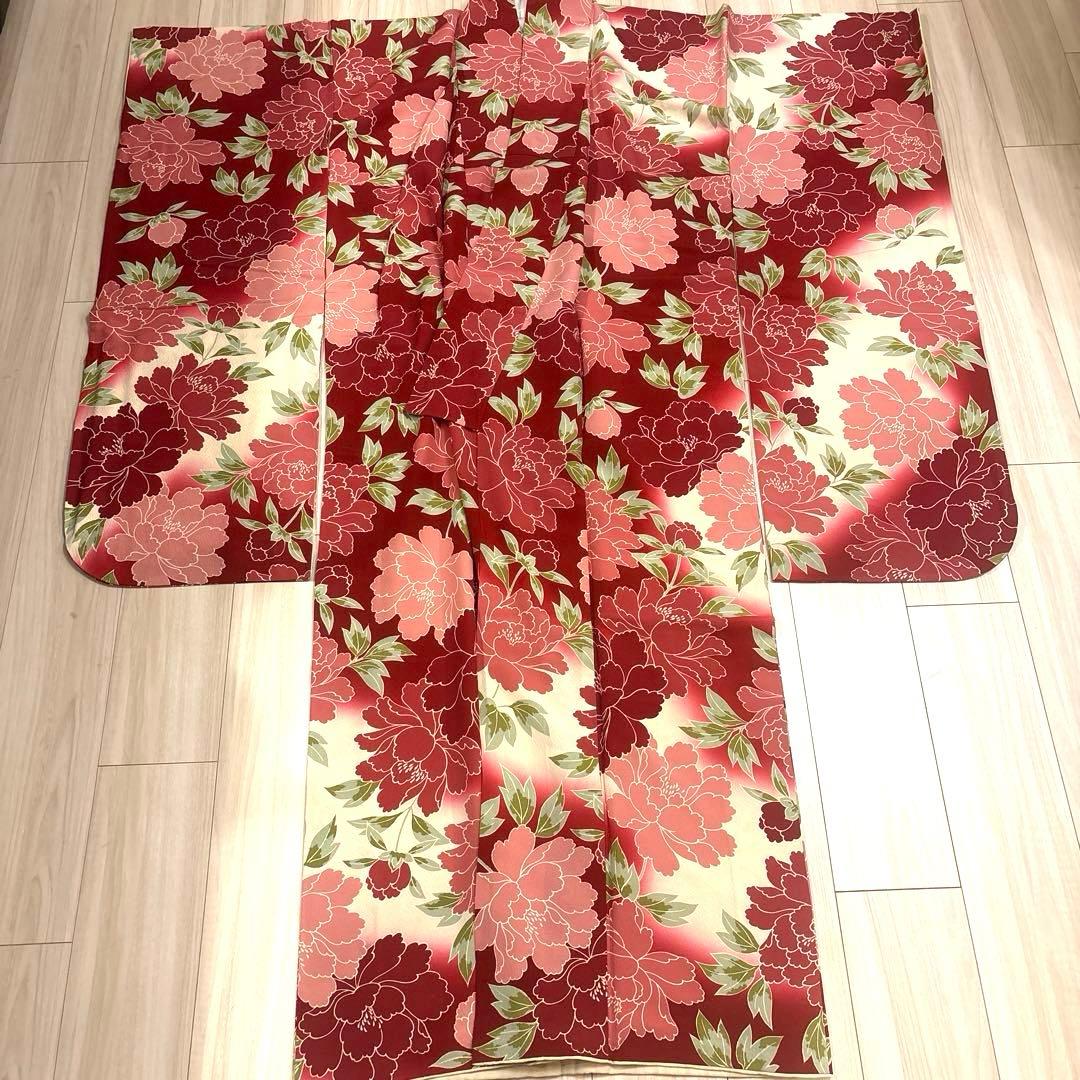 【今月で削除します】ふりふ　花柄振袖セット