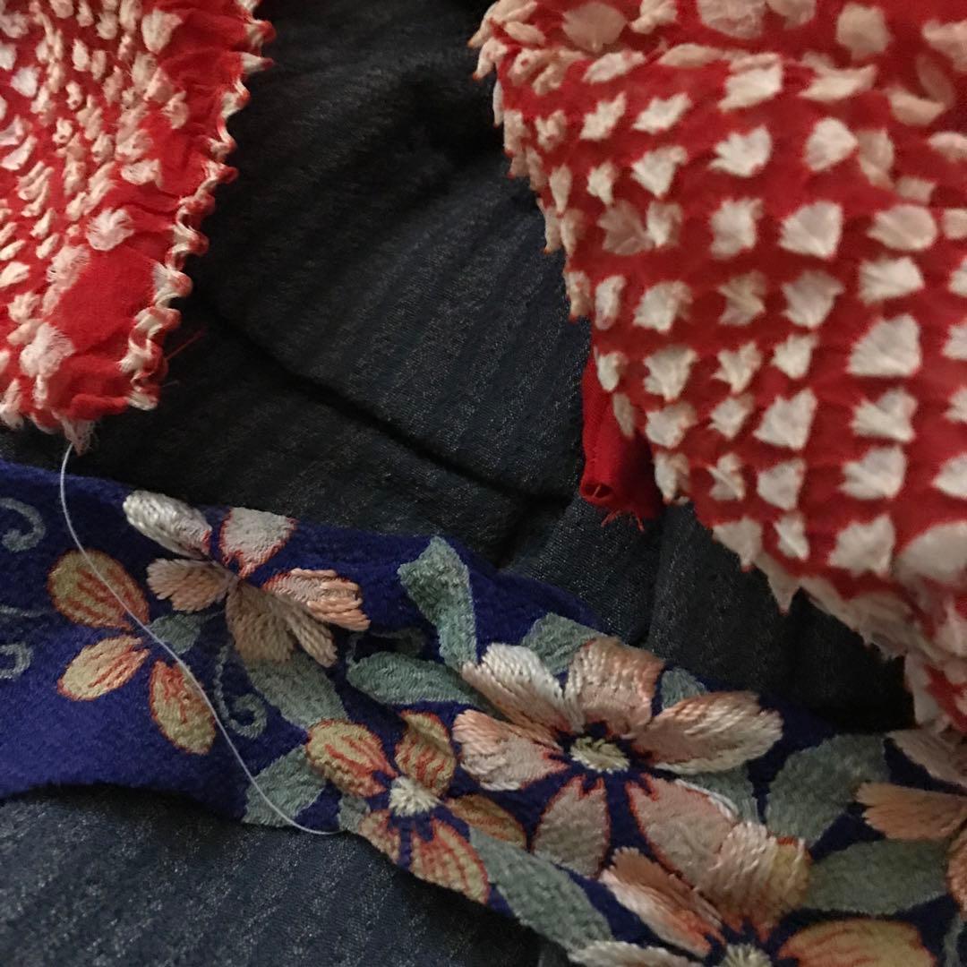 お値下　可愛い明治抱き人形　小さめ　えくぼ　福耳　市松人形