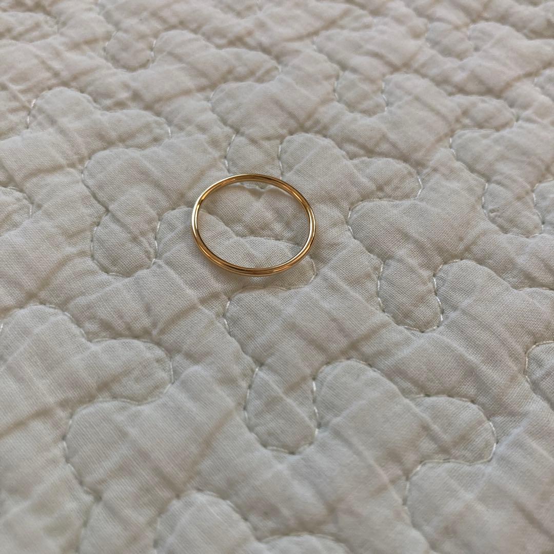 ジュエリーツツミTSUTSUMI ゴールド シンプルリング　K18 7号