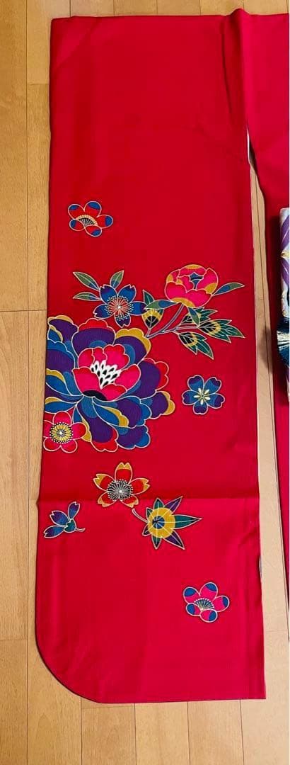 レトロモダン 豪華12点フルセット✨振袖 成人式 赤 古典柄 3回着用美品