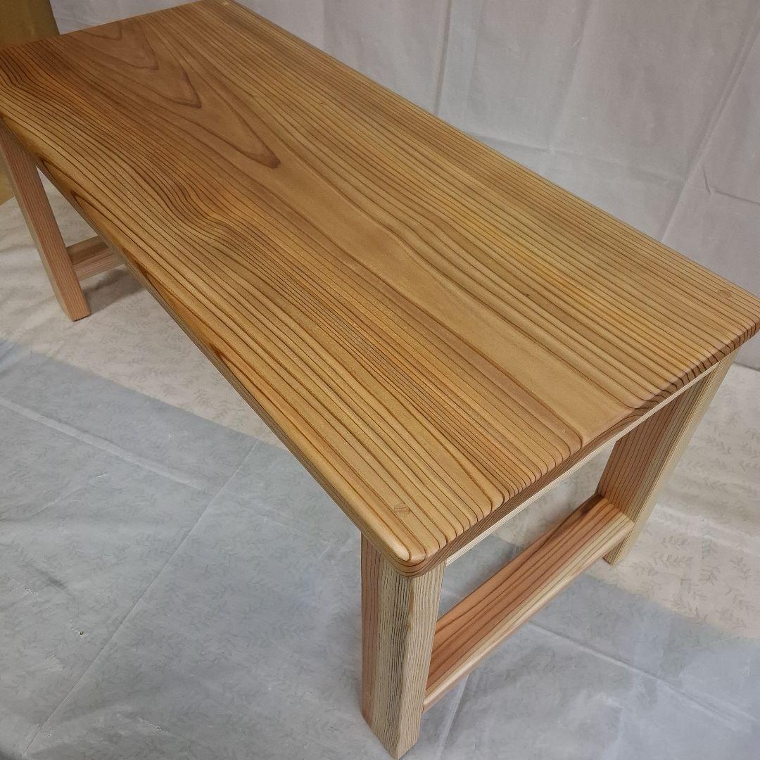 天然杉一枚板　テーブル　サイドテーブル　コーヒーテーブル　作業台　ベンチ　TV台