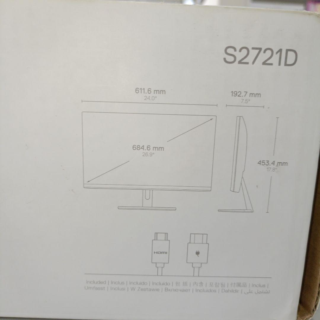 DELL ディスプレイ モニター本体　S2721D