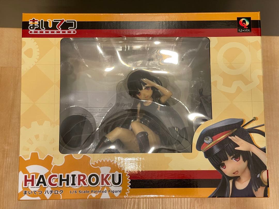 【中古品】Q-six まいてつ ハチロク 紺スク水フィギュア