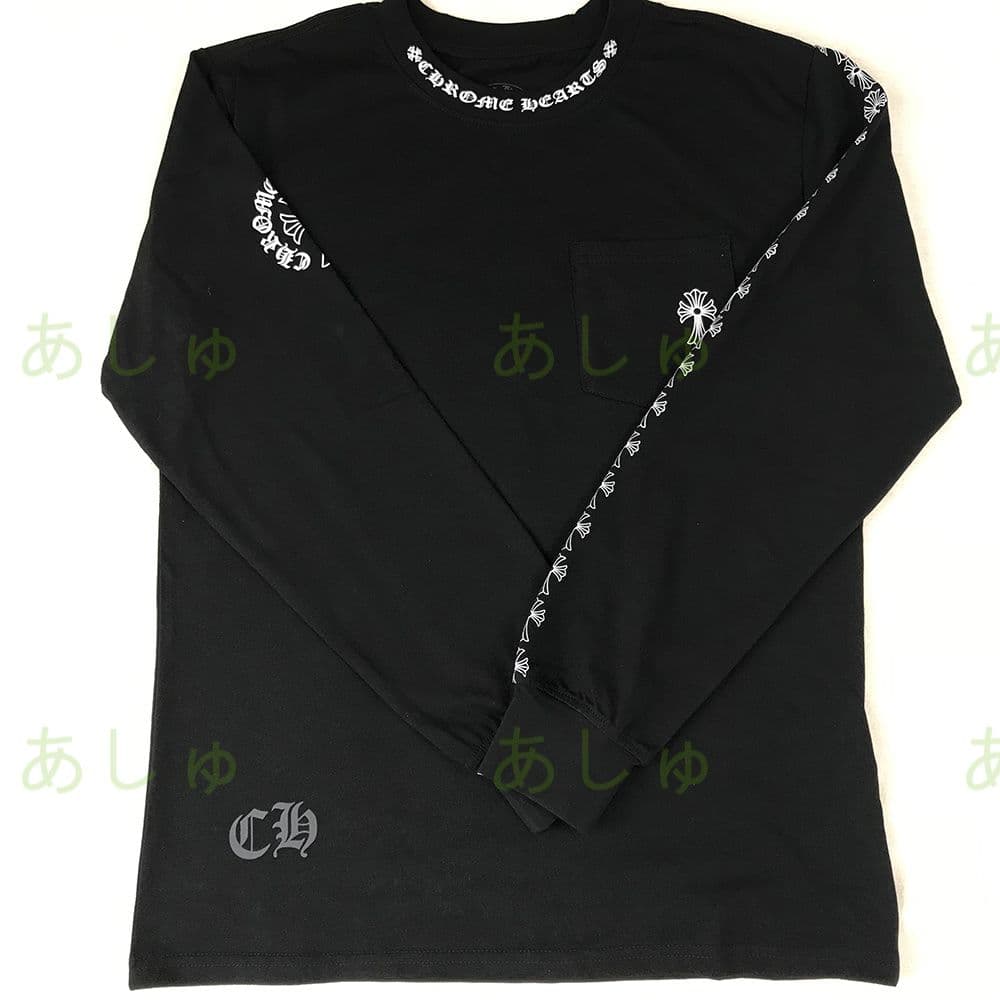 値下！Chrome Hearts ブラッククロムハーツ 長袖Tシャツ M
