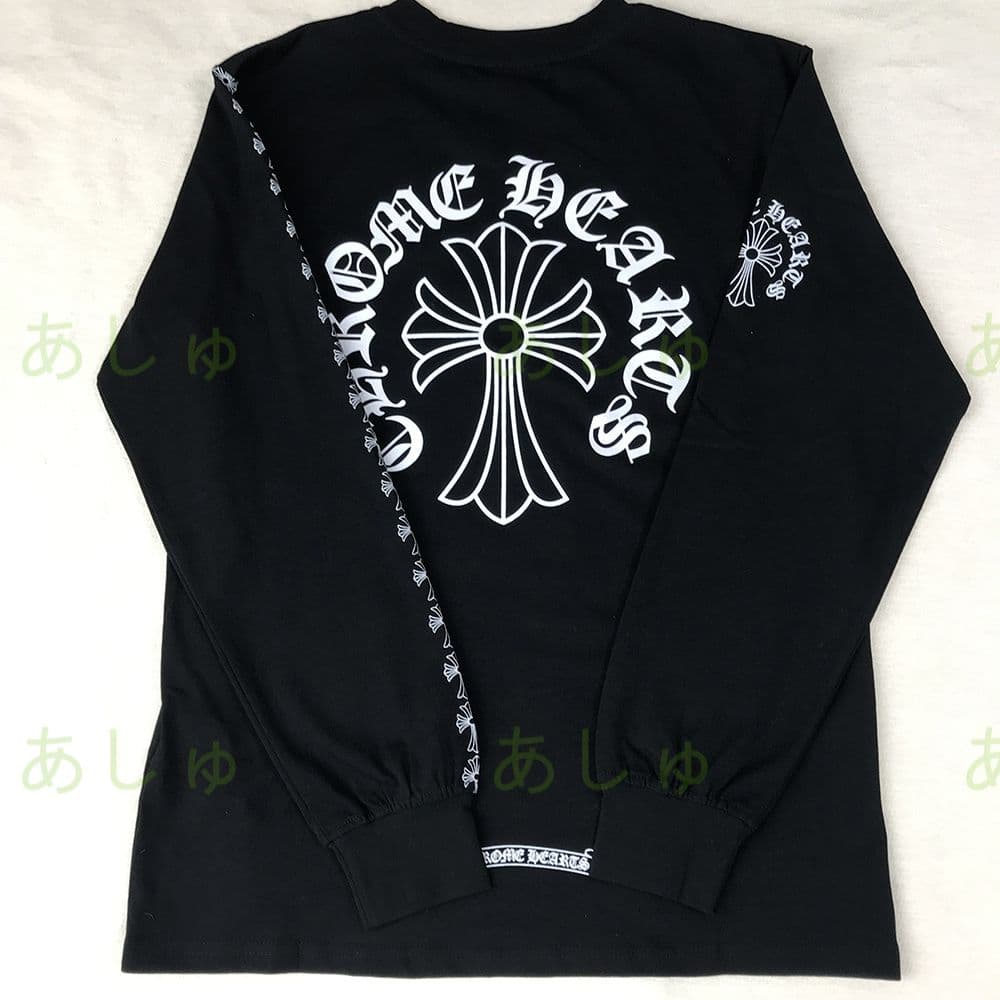 値下！Chrome Hearts ブラッククロムハーツ 長袖Tシャツ M