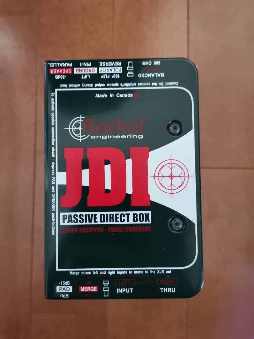 Radial JDI パッシブダイレクトボックス ベース用DI PA用DI
