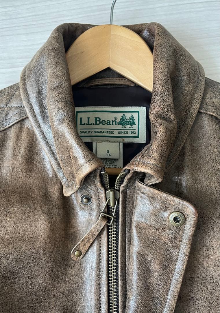 L.L.Bean レザーフライトジャケット A-2タイプ Sサイズ 本革
