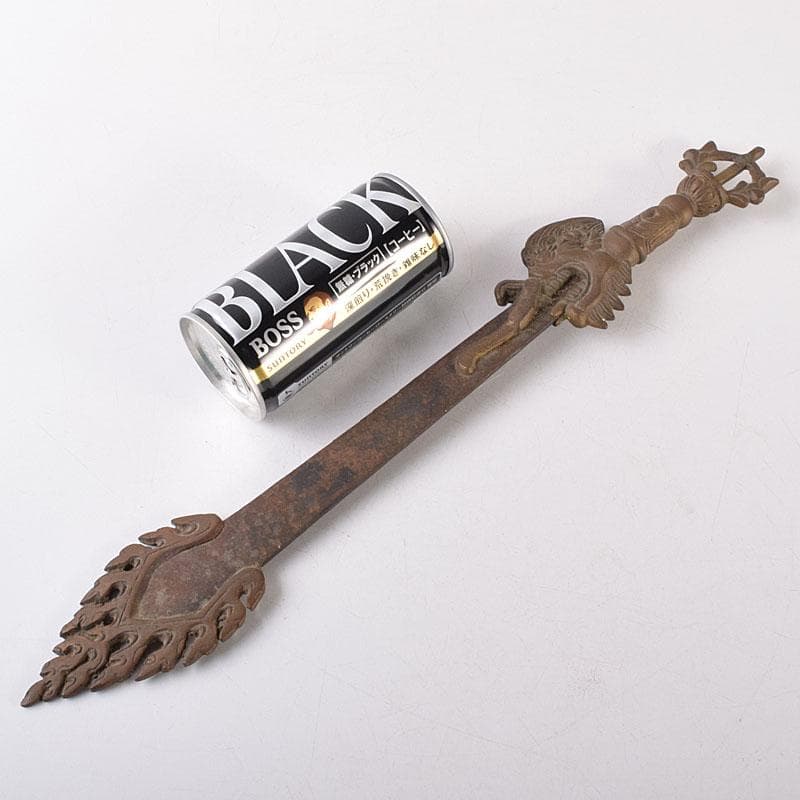 仏教美術　密教法具　古銅　利剣　カドゥガ　倶利伽羅剣　C　8587