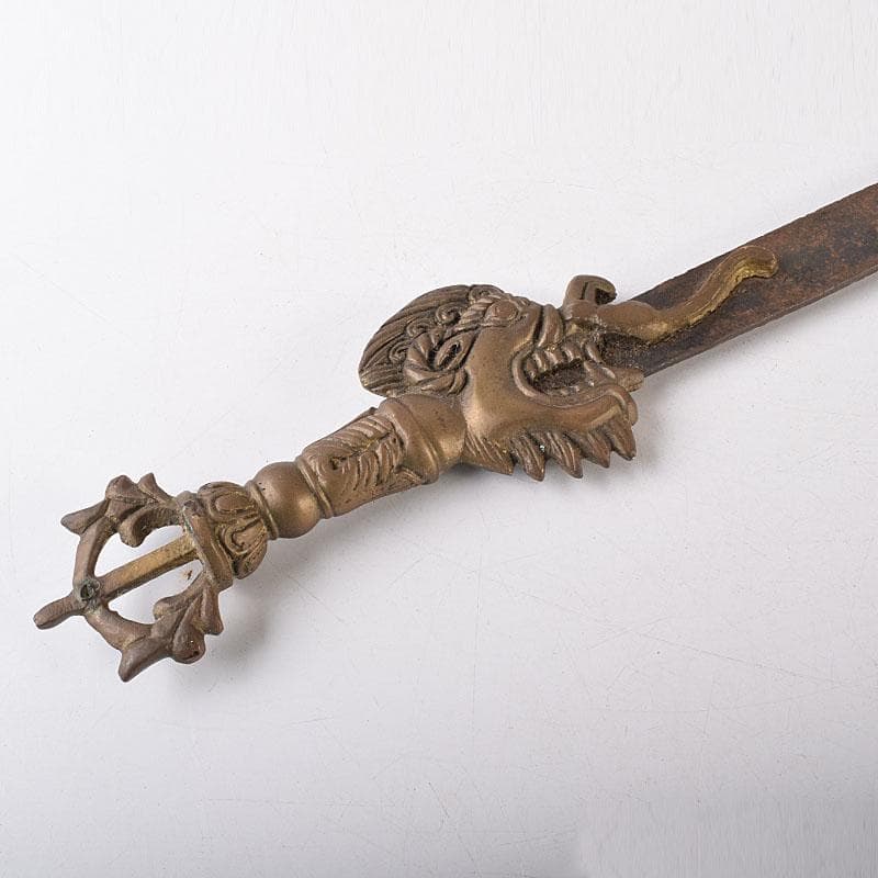 仏教美術　密教法具　古銅　利剣　カドゥガ　倶利伽羅剣　C　8587