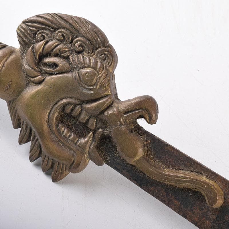 仏教美術　密教法具　古銅　利剣　カドゥガ　倶利伽羅剣　C　8587