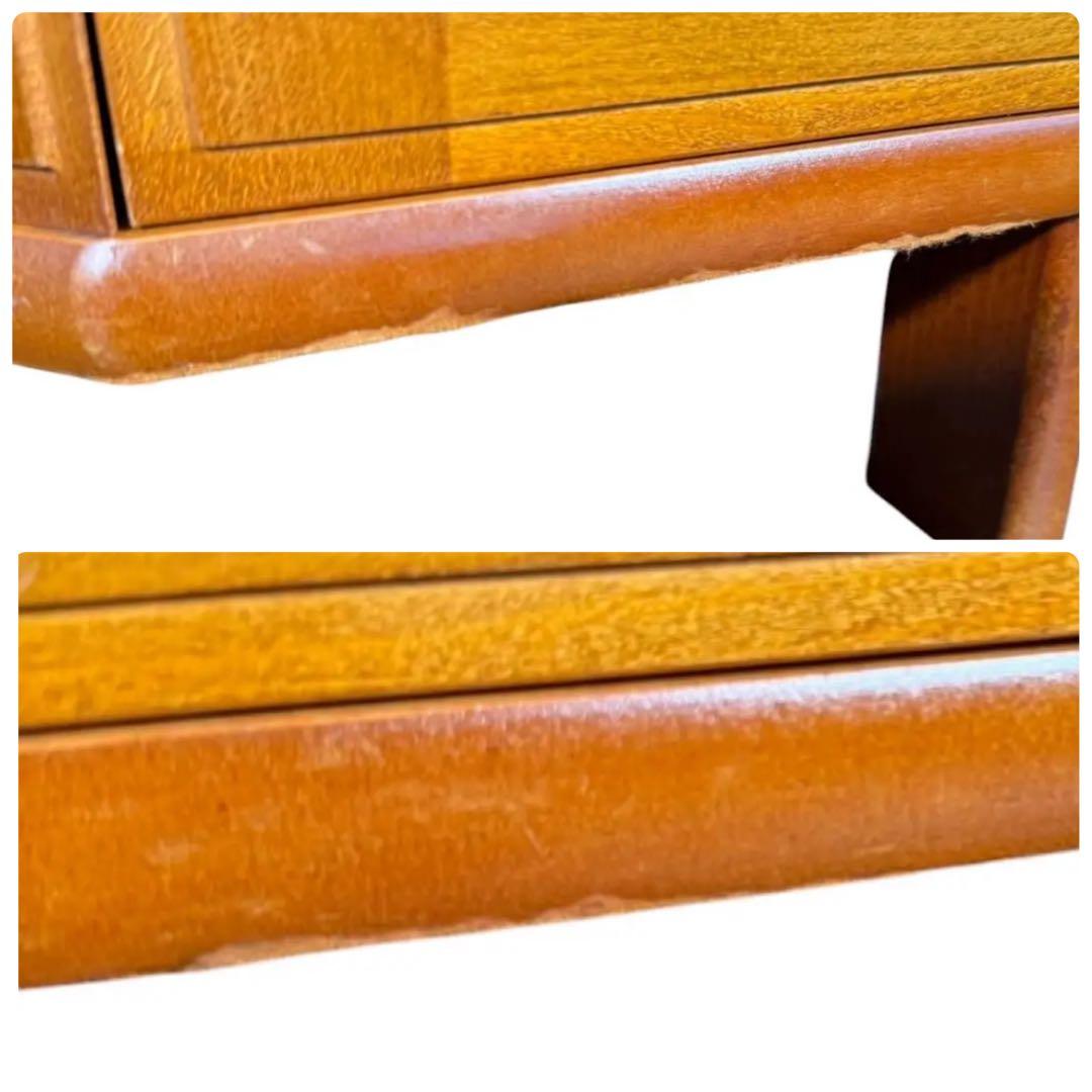 HR643 オールドカリモク　電話台　コンソール　三角コーナーラック