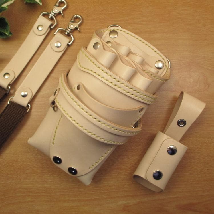 ☆特別価格　ヌメ革ナチュラル　６丁　 ブラシケースセット　SCBC-61/NB1