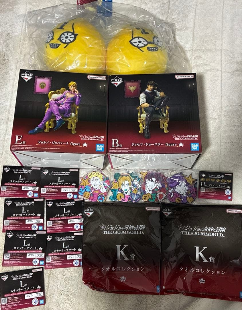 一番くじ ジョジョの奇妙な冒険 ジョセフ ジョルノ フィギュアセット