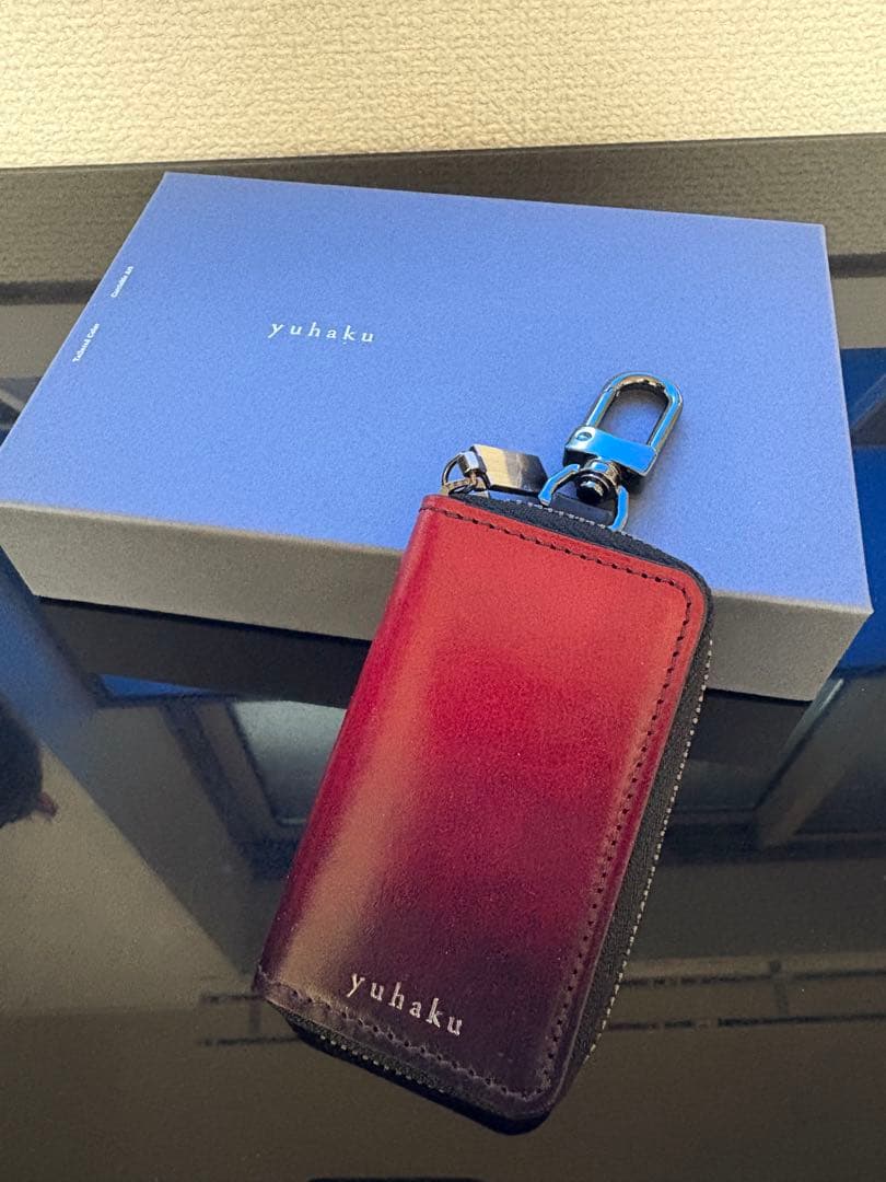 yuhaku スマートキーケース ワインレッド YSC174 先行限定