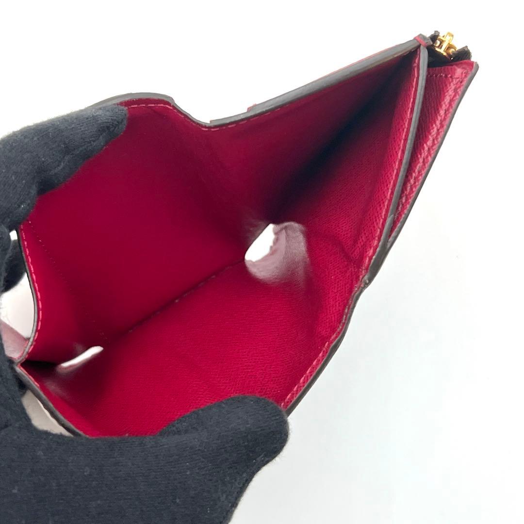 【美品】ルイヴィトン モノグラム ポルトフォイユ ゾエ 三つ折り財布 ミニ