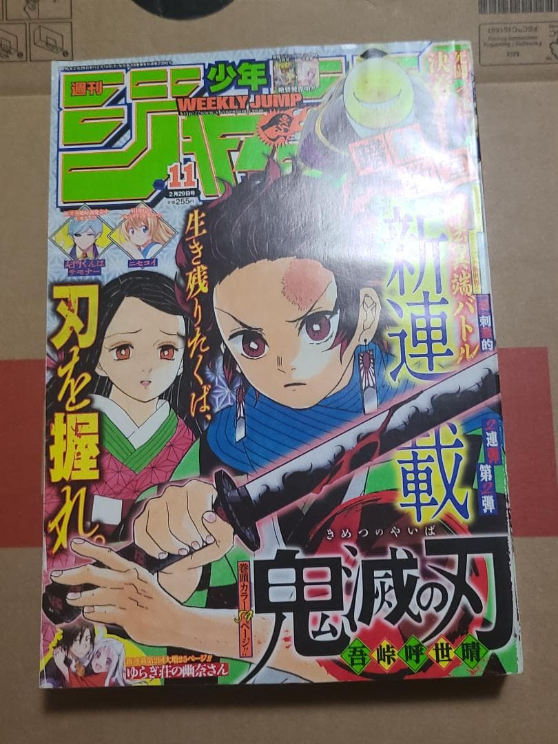 d*9様 鬼滅の刃　新連載　週刊少年ジャンプ2016年　11号
