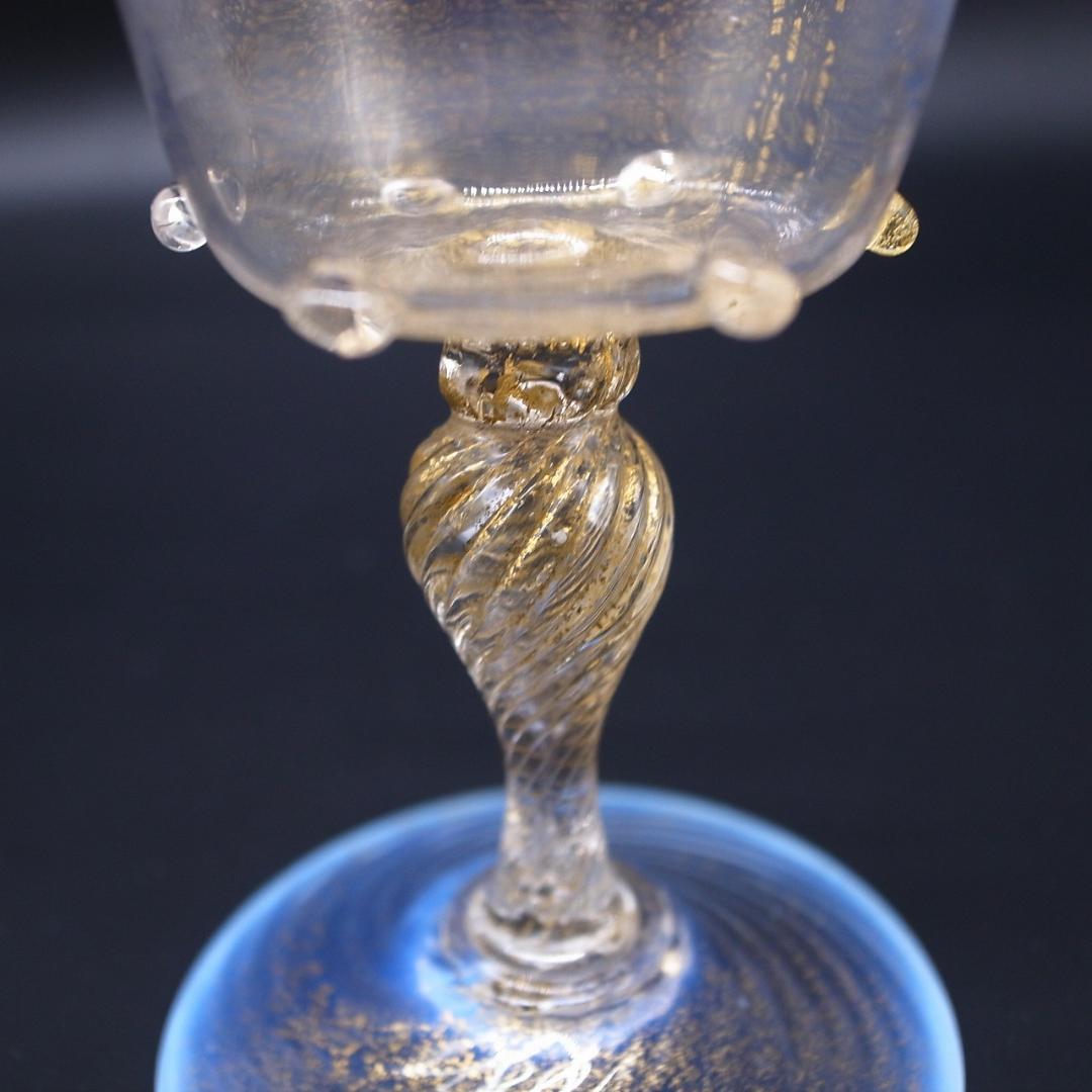 アンティーク　ベネチア　ムラーノガラス　グラス