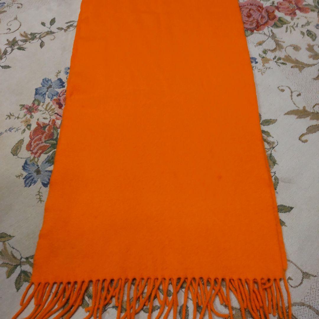 HERMES 刺繍ロゴ カシミヤ100% マフラー 大判ストール値下げ