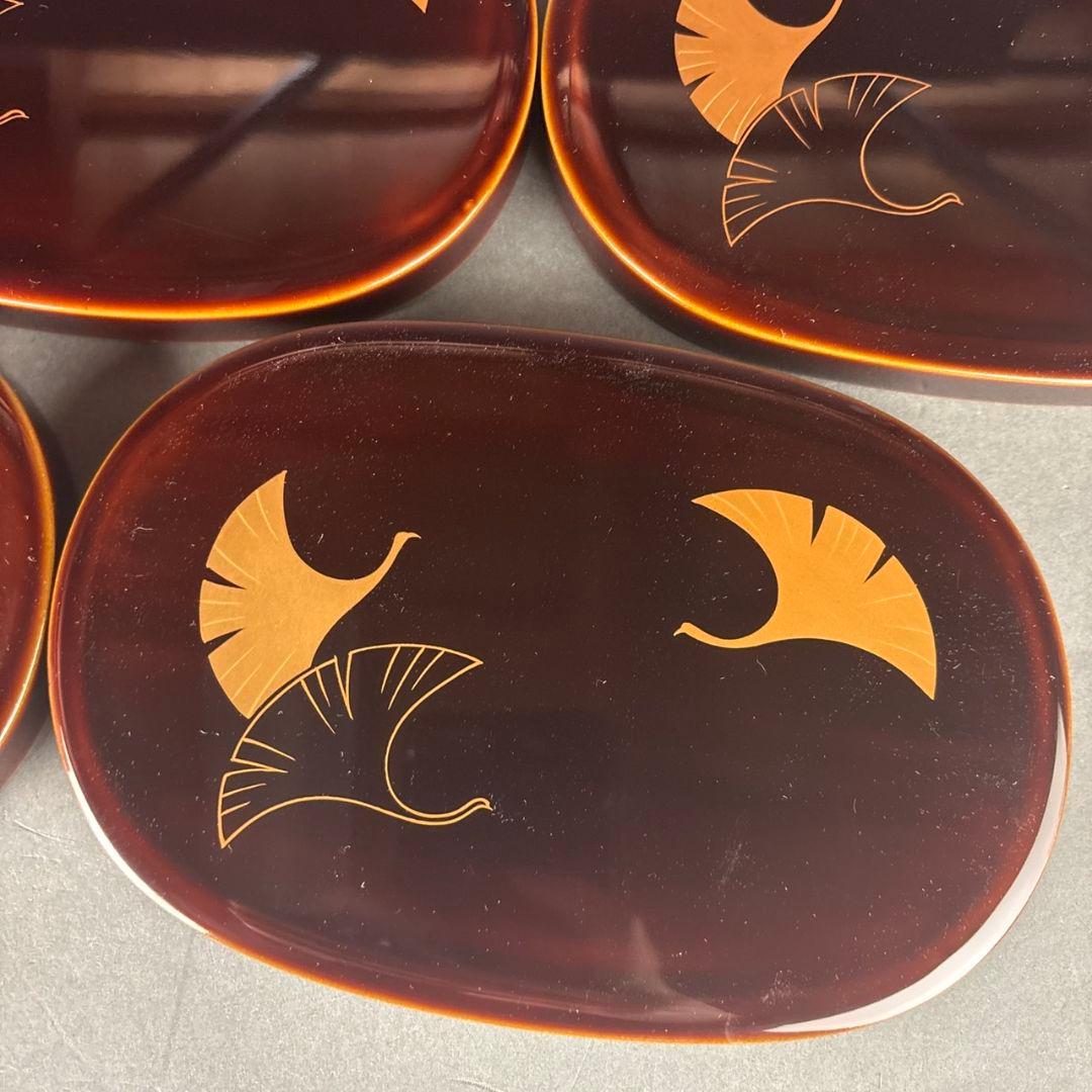 輪島塗　小判弁当箱　5点