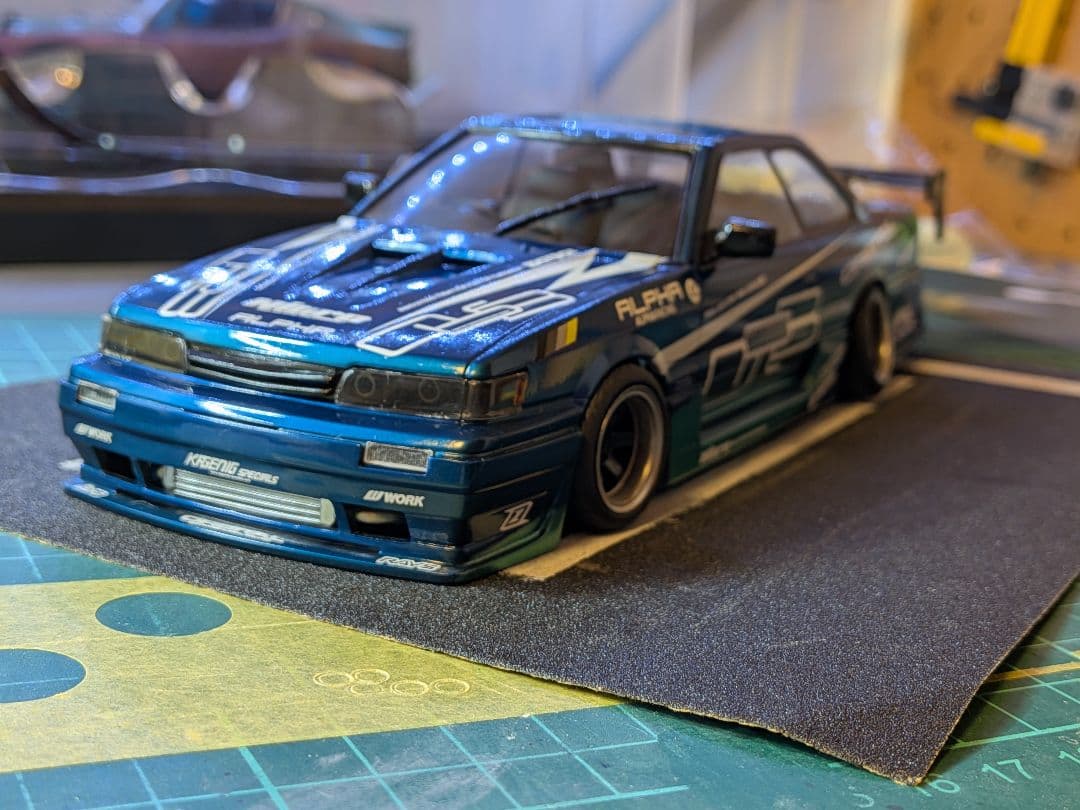 アオシマ 1/24 ザ・ハイソカー No.3 ニッサン F31レパードドリ車風