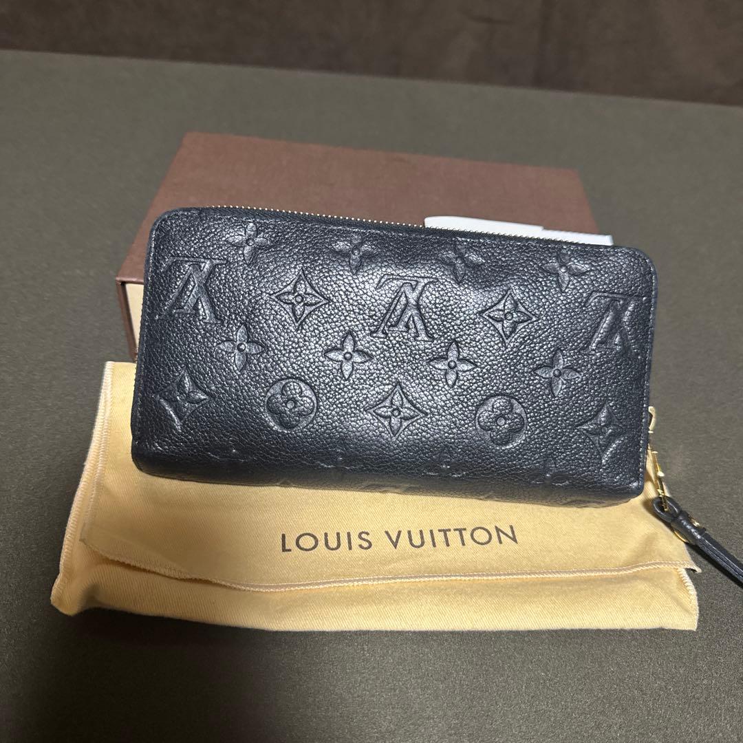 ルイヴィトン アンプラント ポルトフォイユ クレマンス 黒 長財布