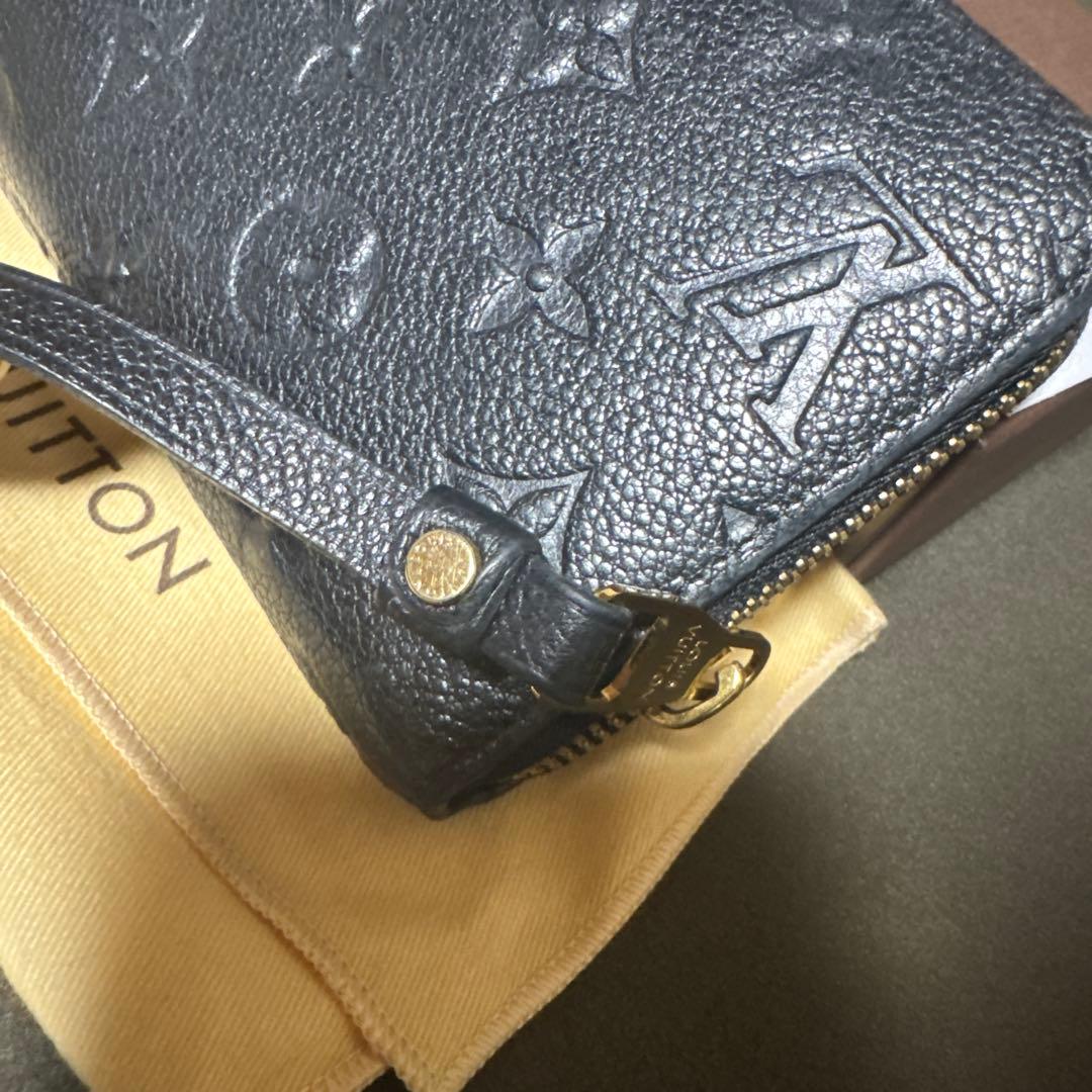 ルイヴィトン アンプラント ポルトフォイユ クレマンス 黒 長財布