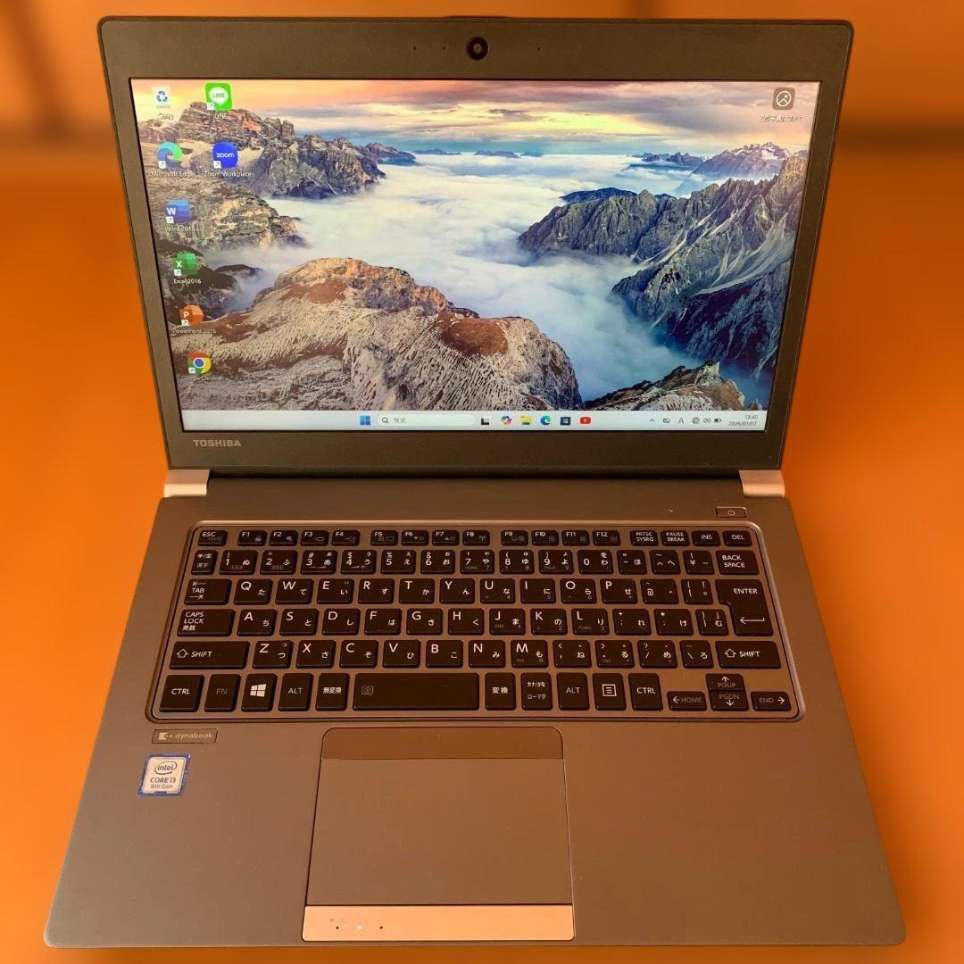 ✨dynabook✨第8世代i3✨8GB✨256GB✨Win11✨Office付
