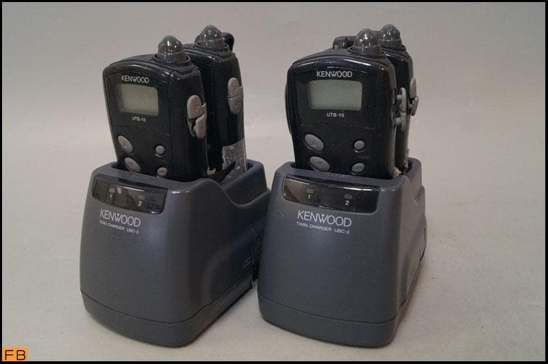 KENWOOD 特定小電力トランシーバー UTB-10 4個 充電台付