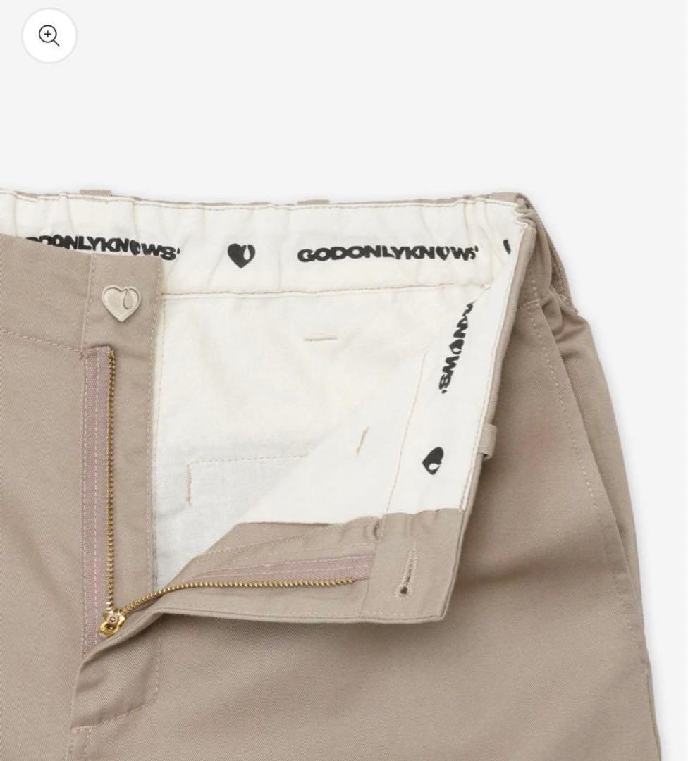 GODONLYKNOWS CHINO PANTS ベージュ　チノパン　Mサイズ