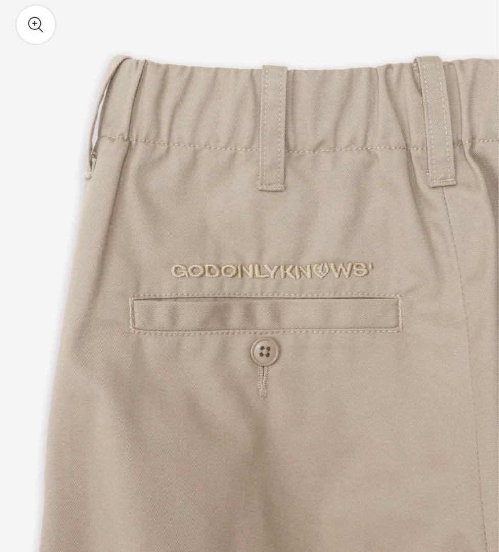 GODONLYKNOWS CHINO PANTS ベージュ　チノパン　Mサイズ