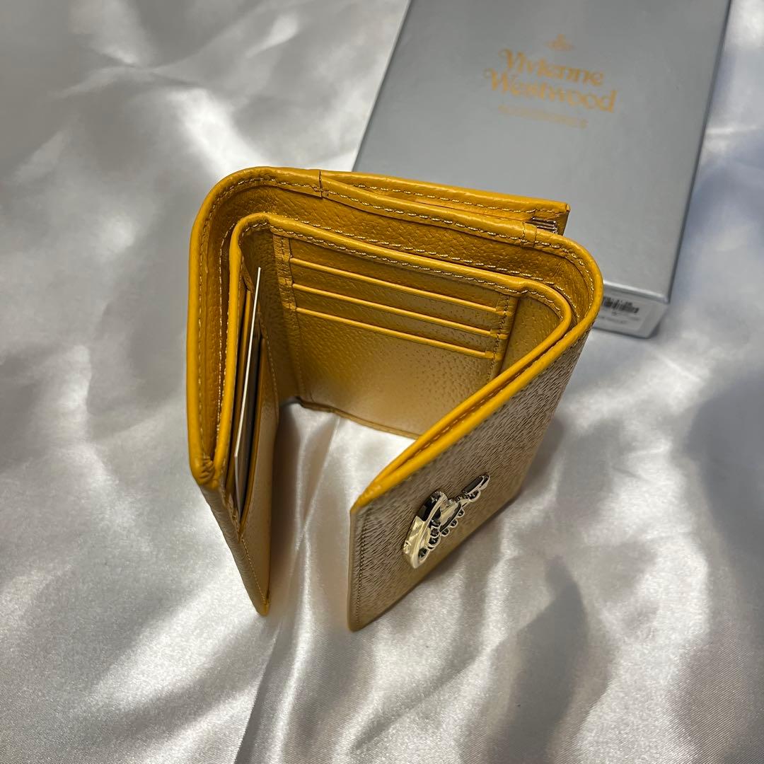 新品 Vivienne Westwood イエロー 三つ折り財布