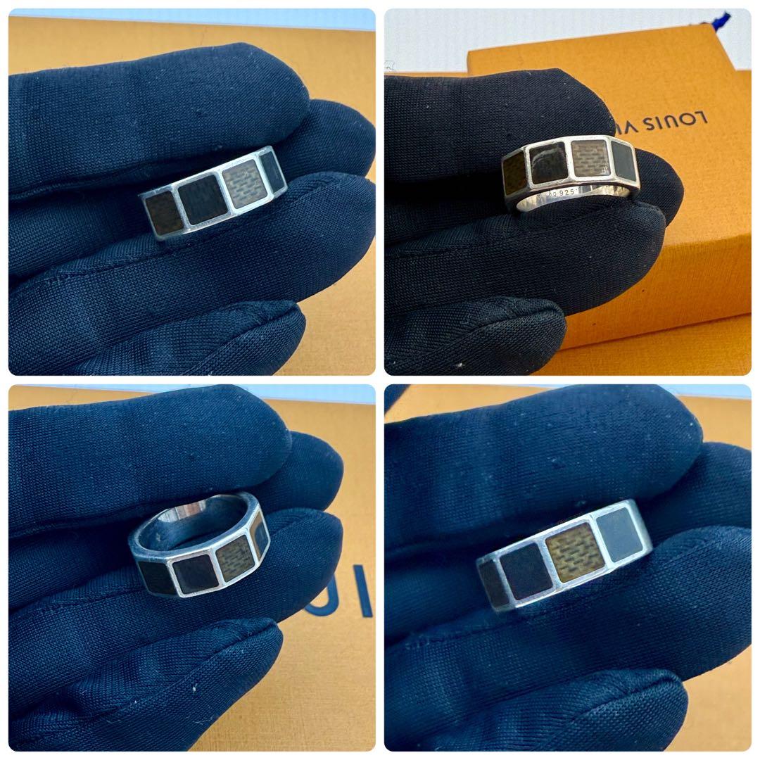 美品　ルイヴィトン　ダミエ　バーク　リング