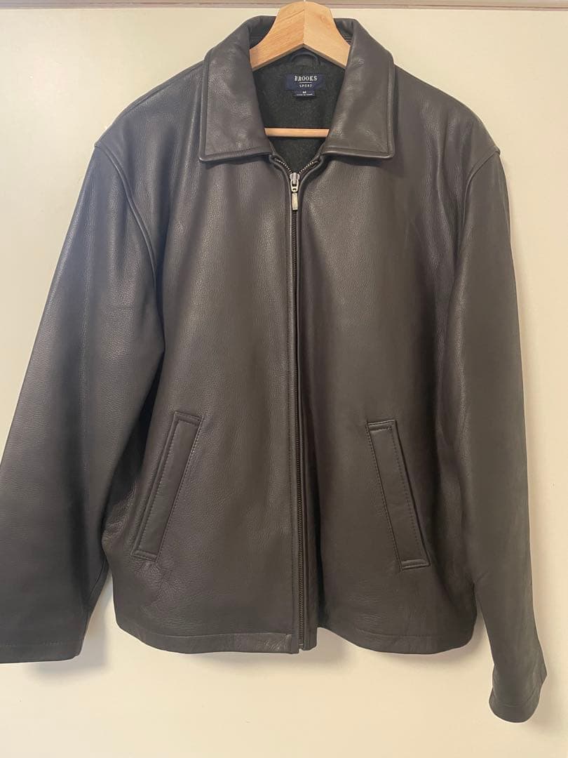 (美品) ブルックスブラザーズ (ブルックススポーツ) レザージャケット