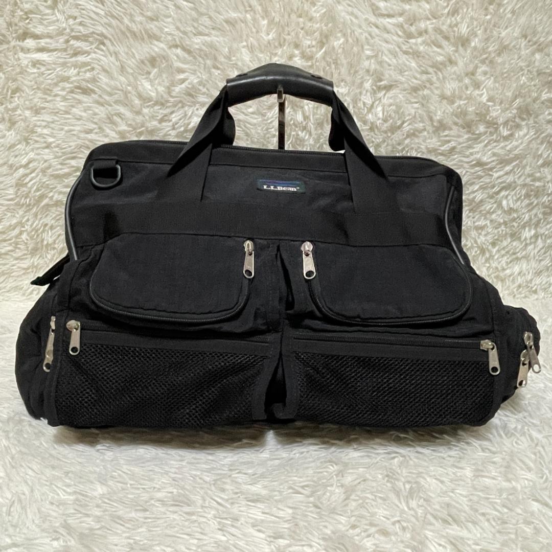 【美品】 L.L.Bean 90s ボストンバッグ　ビンテージ　ブラック　大容量