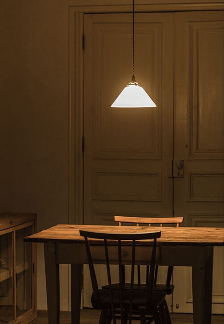 【ほぼ新品・電球付き！】flame galette glass ペンダントライト