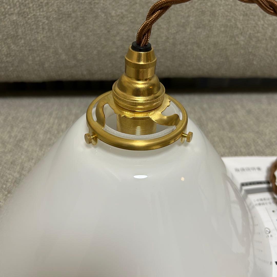 【ほぼ新品・電球付き！】flame galette glass ペンダントライト