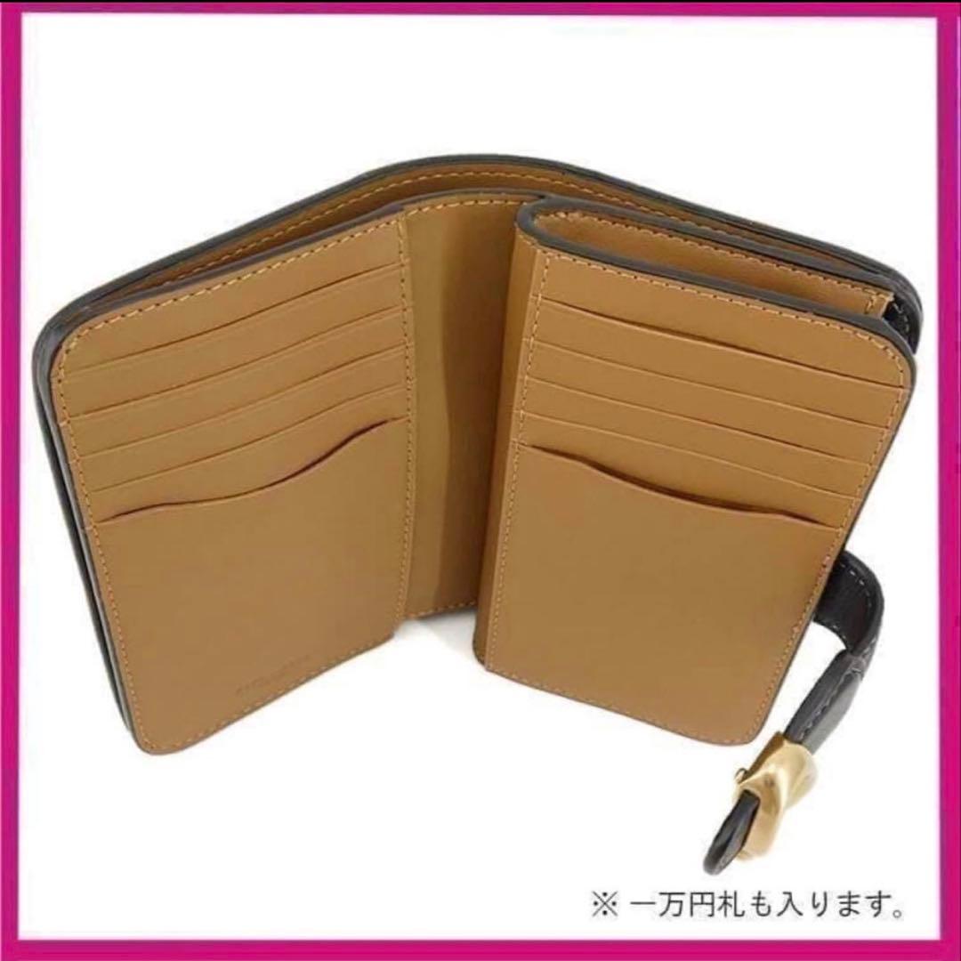 コーチcoach高級スムースレザー、タビー二つ折り財布ミディアム