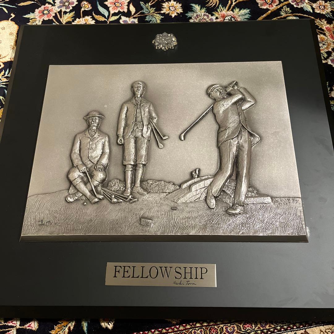 冨永直樹作、鳴尾ゴルフ倶楽部　額　ブロンズ　お値下げ55555→44444