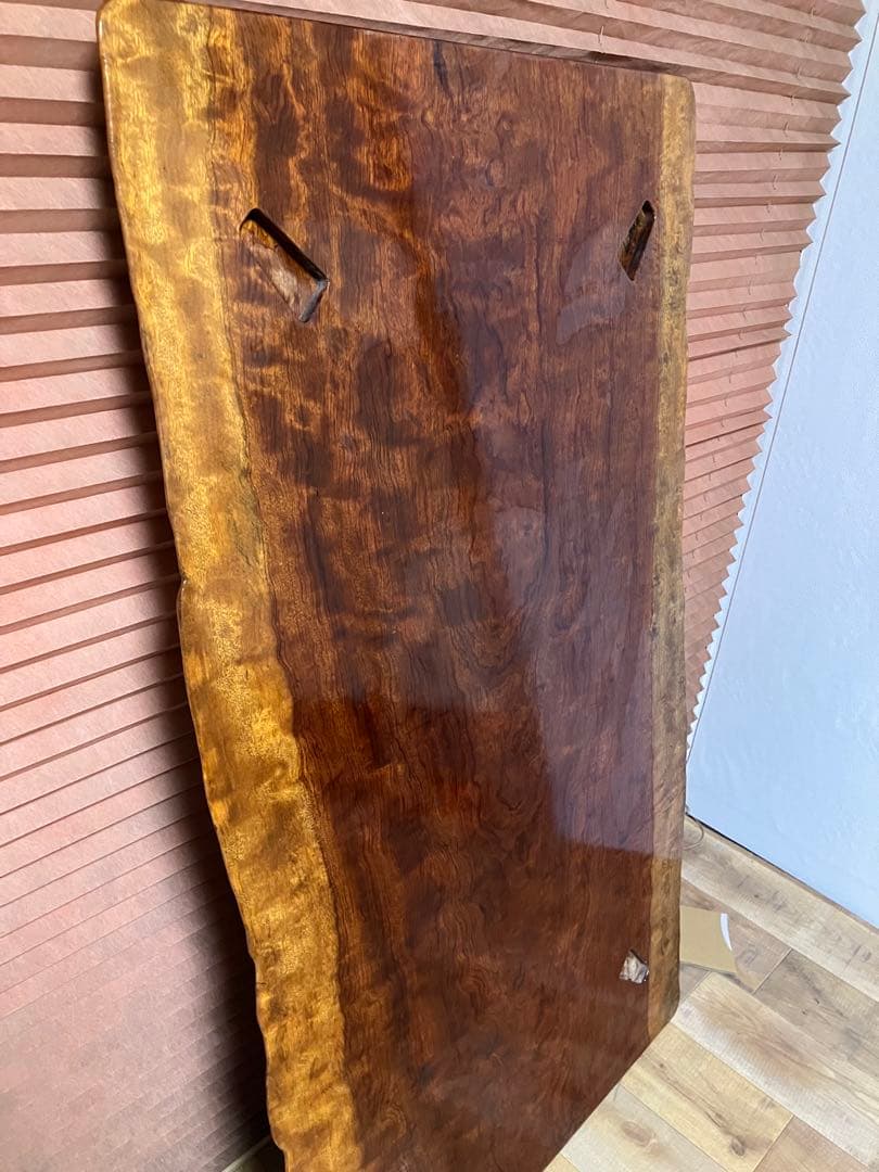 ブビンガ　1枚板　座卓　希少！