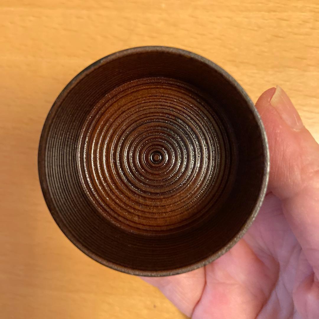 茶道具 莨盆用　独楽巻莨入 宝寿飾 道場宗廣